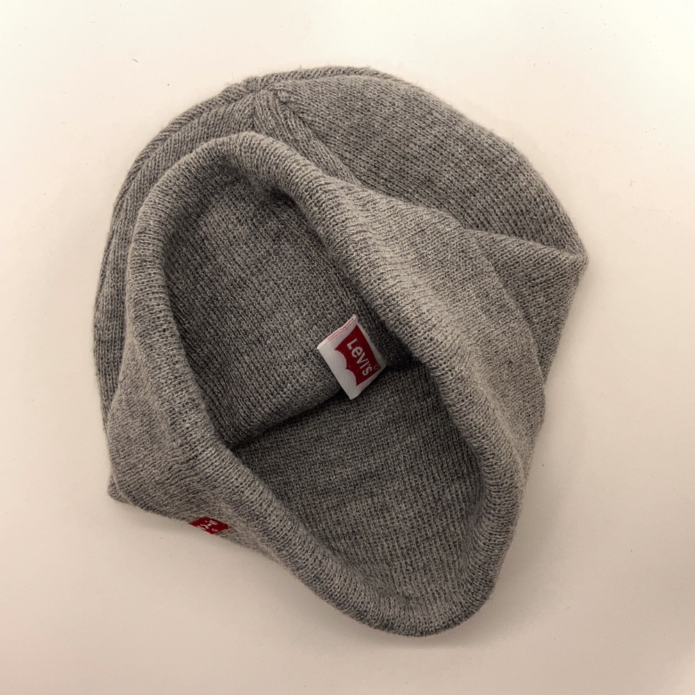 Levi's plain gray winter cuff hat - image 3