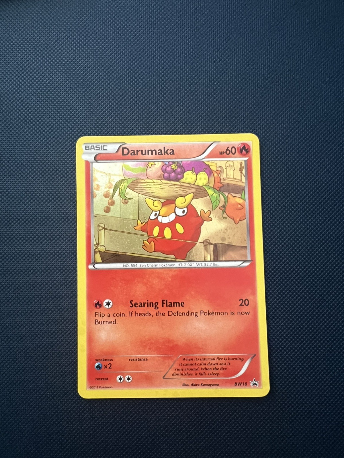 2011 Pokemon DARUMAKA #BW18 COSMOS HOLO Foil Card NEAR MINT