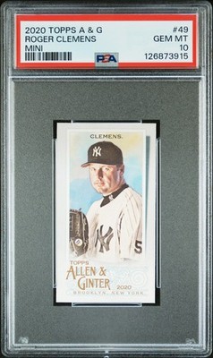 Roger Clemens - 2020 Allen & Ginter Mini #49 PSA 10 | eBay