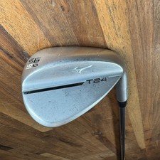 Mizuno T24 Satin Chrome 56-10D 56° Sand Wedge Stiff Flex Steel Right Handed