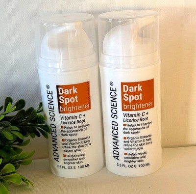 2 Pack Advanced Science Vitamin C + Licorice Root Brightener 3.3 Fl Oz Each