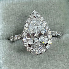 IGI 3.80Ct Pear-Cut EF/VS1 Lab Grown Diamond ...