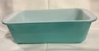 PYREX 213 Aqua Turquoise Robin Egg Blue Oven Bread BAKING DISH 1.5 Quart Vintage