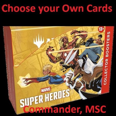 MTG, Marvel Super Heroes Commander MSC, Choose your Cards 1-749