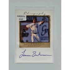 1998 SP Top Prospects Lance Berkman Chirography On-Card Auto – Astros Rookie