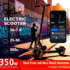 Dual - Shock Adult E - Scooter: 20 - Mile, 20 mph, Quick Urban Mobility