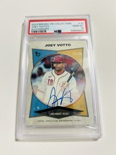 2023 Topps Brooklyn Collection Autographs Joey Votto AC-JV /60 PSA 10 Reds