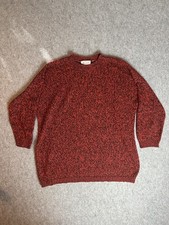 Vintage 80's Women's Teasers Sweater Red Black M-L 100% Acrylic Made in USA