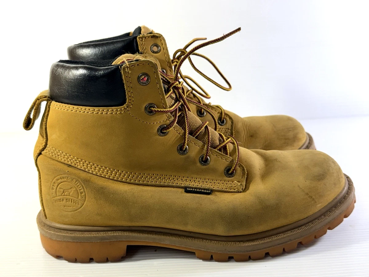 Red Wing Shoes Beige Boots with Upper Leather for Men for Sale 