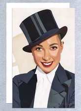 JOSEPHINE BAKER 5x8 inspirational Greeting Card w/ Dance Quote, Envelope