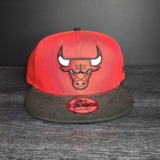Chicago Bulls Snapback New Era 9FIFTY Cap NBA Hat Black Red BRAND NEW   