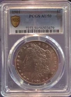 1901 P Morgan Silver Dollar - PCGS AU 50 Tough date/Mintmark - Problem Free