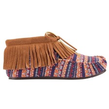 Lamo Women's Ava Moccasin Chestnut Multi