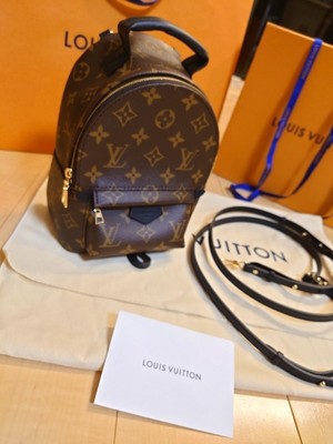 LOUIS VUITTON Mini Backpack Palm Springs Bag M44873 Ruck Brown Purse Auth LV New