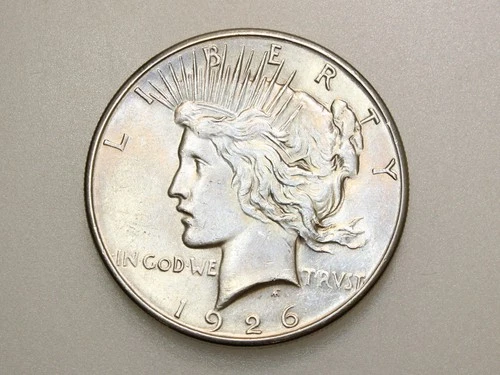 1926-S $1 PEACE SILVER ONE DOLLAR CH/GEM BU