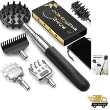 Luxury Telescoping Back Scratcher with 5 Detachable Heads - Perfect Gift for All
