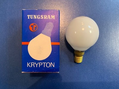 TUNGSRAM KRYPTON LAMPE E14 60W OPAL G50 235V GGLÜHLAMP GLOBE DIMMBAR