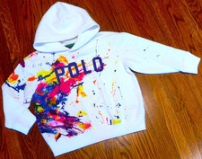 POLO RALPH LAUREN AUTHENTIC GIRLS BRAND NEW ORIGINAL HOODED SWEATSHIRT Sz 6, NWT