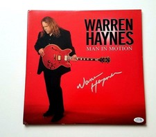Warren Haynes Autographed Man In Motion Album Cover LP Gov't Mule ACOA