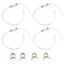 2 Sets Brake Bleeding Tool Kit, Include 4 Brake Bleeder Rubber Hose, 2 One Wa...