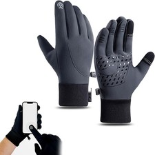 Non-slip Silicone Premium Thermo Gloves, Waterproof Liners Warm Touch Screen