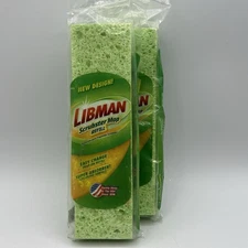 2 NEW Libman Scrubster Mop Refill Easy Change Snap-On Refill 03105 Sealed