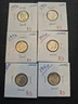 6 Beautiful Uncirculated 1946 Roosevelt Silver Dimes.