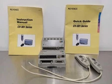 2 Pack Keyence CV-301 Control Module Compact Vision Color System Module and Remo