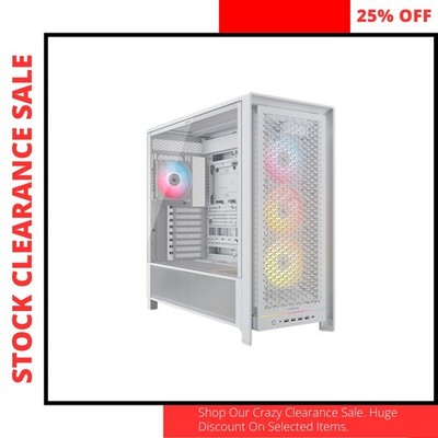 5000D RS ARGB Mid Tower PC Case High Airflow 4 Fan Gaming Case