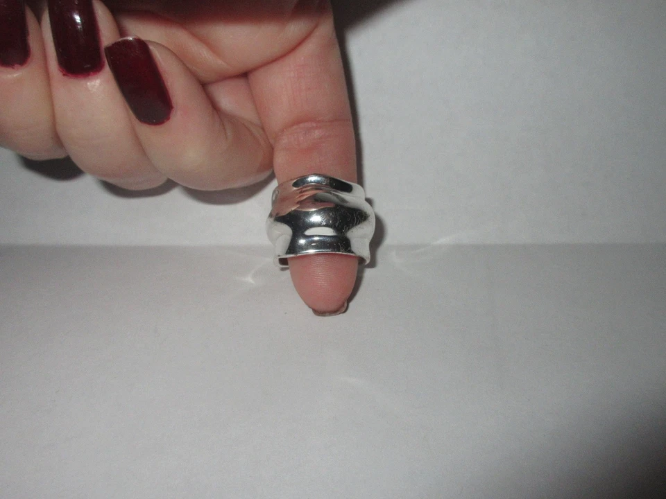 Anillo de bronce Robert Lee Morris banda curvas anillo talla 6,5 Foto 2 de 4