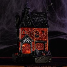 Cracker Barrel Haunted House Glitter Globe Halloween Decor - In Hand SOLD OUT
