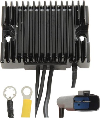 DS Black Solid State Voltage Regulator for Harley Softail Springer 00