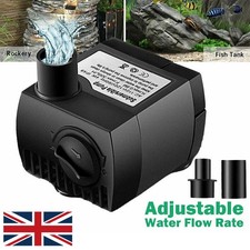 Electric Water Feature Pump Small Fountain for Outdoor Garden Fish Pond Black