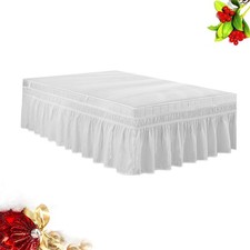  Single Mattress Topper Double Bed Valance Skirt Dorm Skirts Wrap