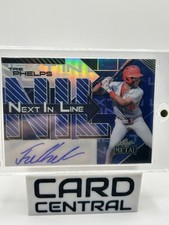 2025 Leaf Metal - Next in Line Tre Phelps, Tre Phelps #NL-TP1 Blue Prismatic /25