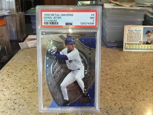 1998 Metal Universe, Derek Jeter Titanium  #9 PSA 7 GOAT MUST HAVE Buy It Now