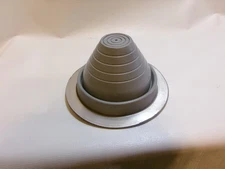 Dektite: #3 (1/4" - 5") GRAY Round High Temp Silicone Flexible Pipe Flashing