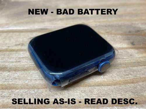 Apple Watch Series 6 - 44mm - Blue (GPS) A2292 - BRAND NEW - BAD BATTERY