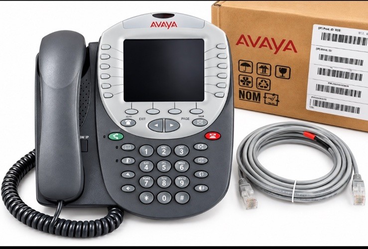 New Avaya 4625SW IP VoIP Business Office Telephone Phone w/ Stand Cable