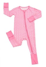 Baby Viscose Pajamas Herringbone Footless Romper - Baby Infant Boys Girls Pie...