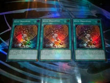 3x Ketu Dracotail 1st Edition Super Rare JUSH-EN008 Yu-Gi-Oh!