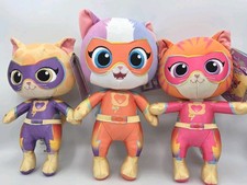 Lot Of 3 New Disney Store Super Kitties Plush Toys Buddy Ginny Sparks 10" 11"