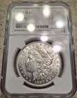 1880 O NGC AU55 Morgan Silver Dollar $1 US Mint Rare Key Date Coin 1880-O AU-55
