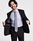 KENNETH COLE REACTION Black Techi-Cole Stretch Two-Button Blazer 40R — photo 2