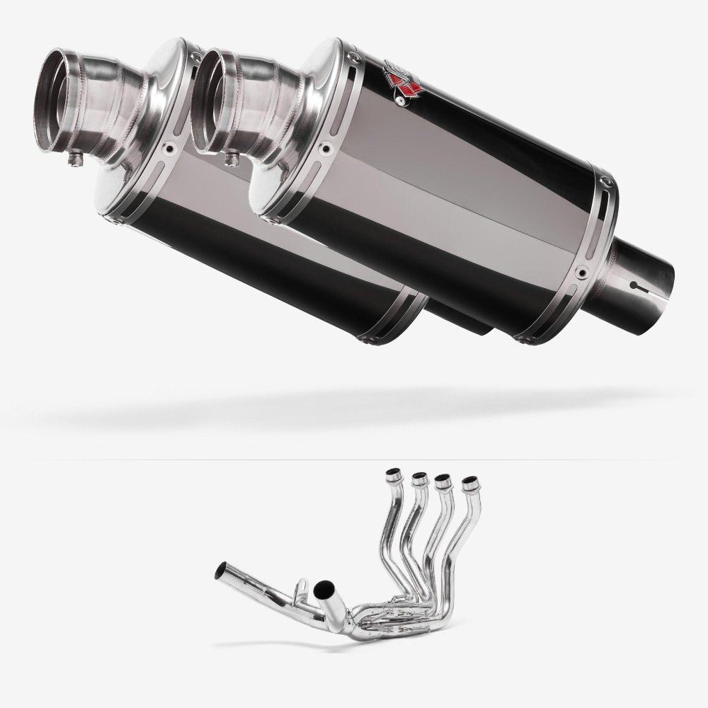 Lextek OP15 Dark Tint Exhaust System for Honda CBR1100XX Blackbird (97-08)