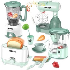 Kids Kitchen Set, Pretend Play Kitchen Appliance Toy Set with Coffe... Fast Ship