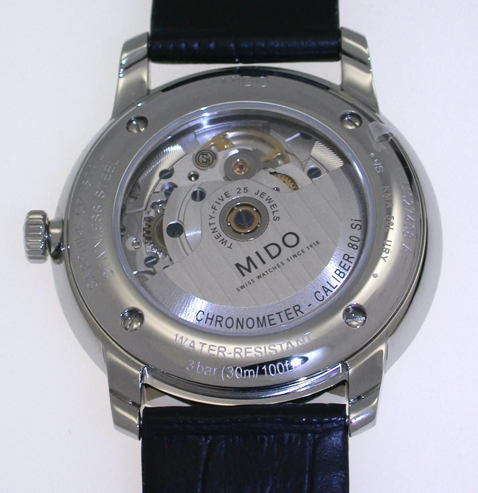 MIDO Baroncelli III COSC Chronometer Powermatic 80 SI 40 mm M027.408.16.018.00 - Bild 3 von 4