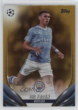 2023-24 Topps UEFA Club Competitions Gold Foil 17/50 Phil Foden #84 n0c