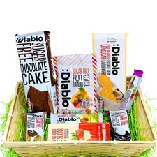 Diabetic Sugar Free Gift Hamper Box Diablo Sweets Cake Sandwich Cookies Bar 