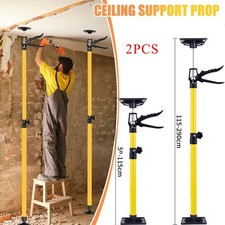 2Pcs Plasterboard Props 115-290CM Extendable Telescopic Drywall Support